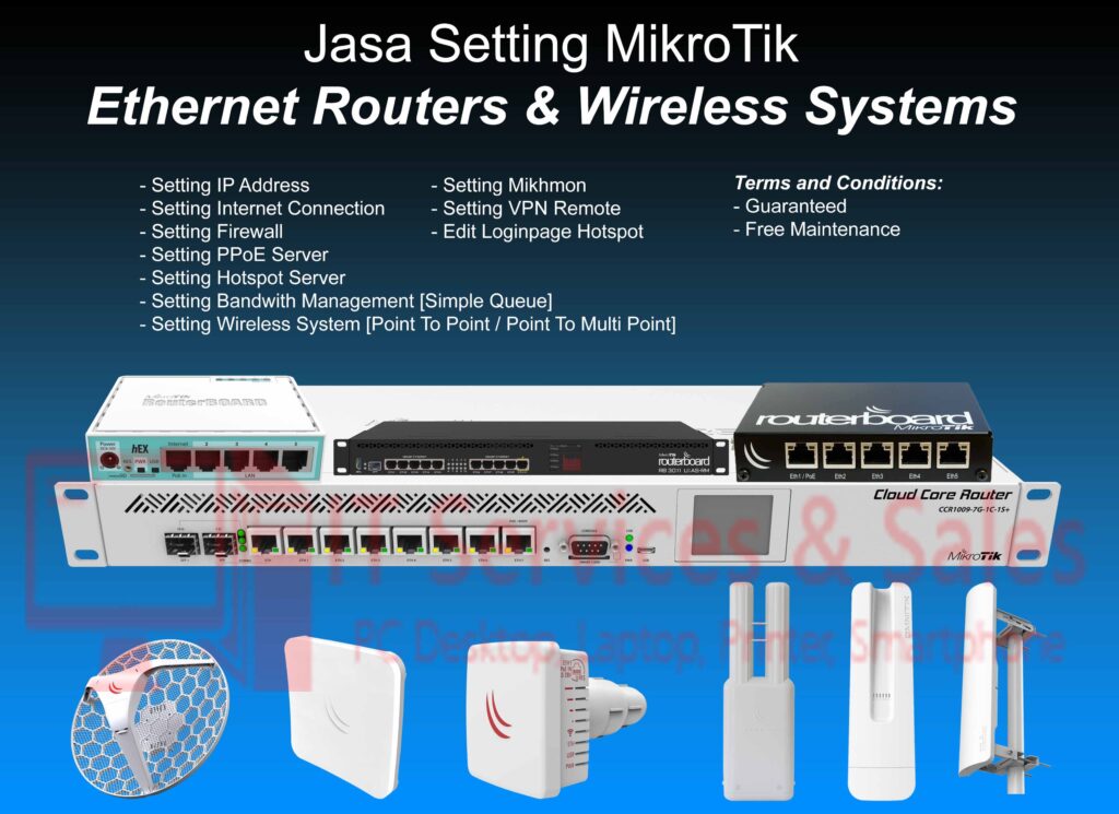 Jasa Setting Mikrotik Murah Malang - Setting Router Ethernet & Wireless System